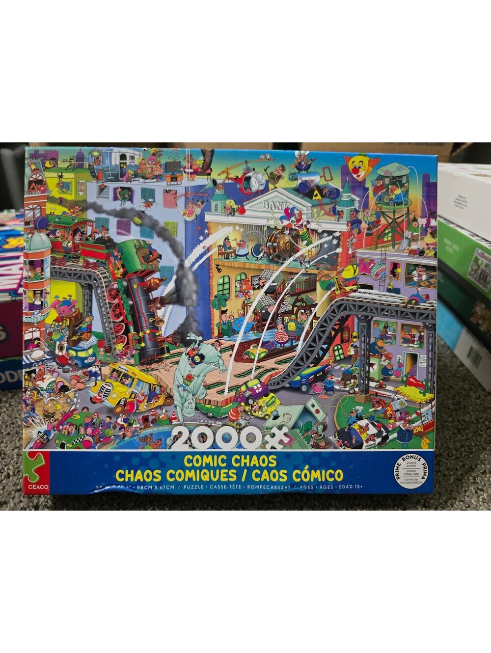 Ceaco RJ Crisp Comic Chaos 2000 Pc Puzzle